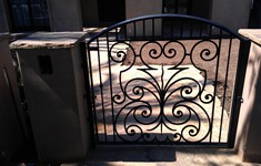 After Pedestrian Gate and Fence Fabrication and Installation 