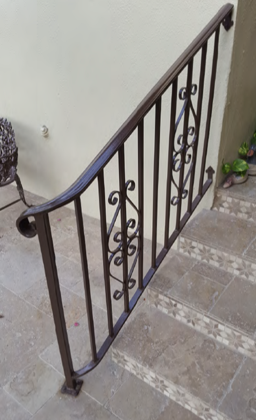 Decorative Wrought Iron Metal Window Guard Calabasas CA Aly 01 - by Isaac’s Ironworks 818-982-1955