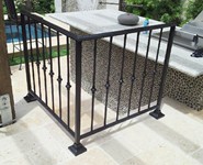 Exterior Railing 01 - by Isaac's Ironworks 818-982-1955
