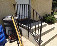 Exterior Railing 05 - by Isaac's Ironworks 818-982-1955