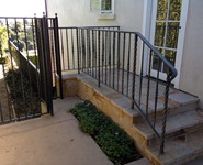 Exterior Railing 48 - by Isaac's Ironworks 818-982-1955