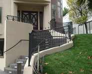 Exterior Railing 62 - by Isaac's Ironworks 818-982-1955