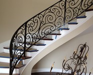 Interior Railing 06 - by Isaac's Ironworks 818-982-1955