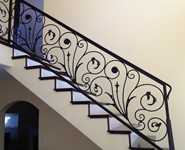 Interior Railing 18 - by Isaac's Ironworks 818-982-1955