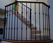 Interior Railing 24 - by Isaac's Ironworks 818-982-1955