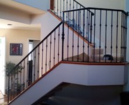Interior Railing 26 - by Isaac's Ironworks 818-982-1955