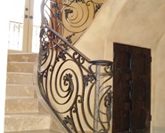 Interior Railing 46 - by Isaac's Ironworks 818-982-1955