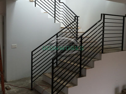 After Custom Interior Railing Fabrication and Installation After Custom Interior Railing Fabrication and Installation