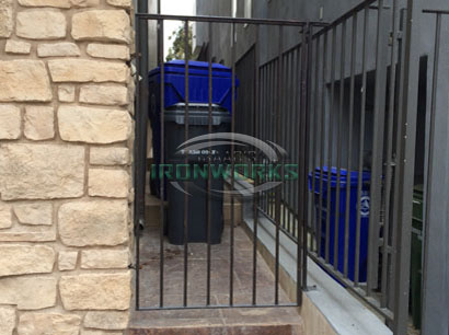 Before Custom Gate Design Change with Tempered Glass Before Custom Gate Design Change with Tempered Glass