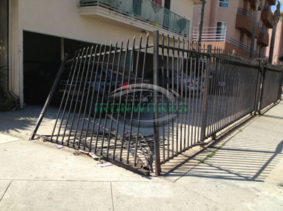 Before Damaged Fence Replacement Before Damaged Fence Replacement