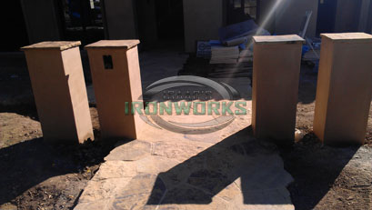 Before Pedestrian Gate and Fence Fabrication and Installation Before Pedestrian Gate and Fence Fabrication and Installation